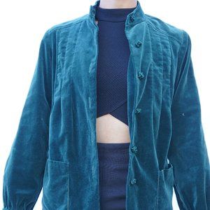 Green Felt Saks Fifth Avenue Sweater
